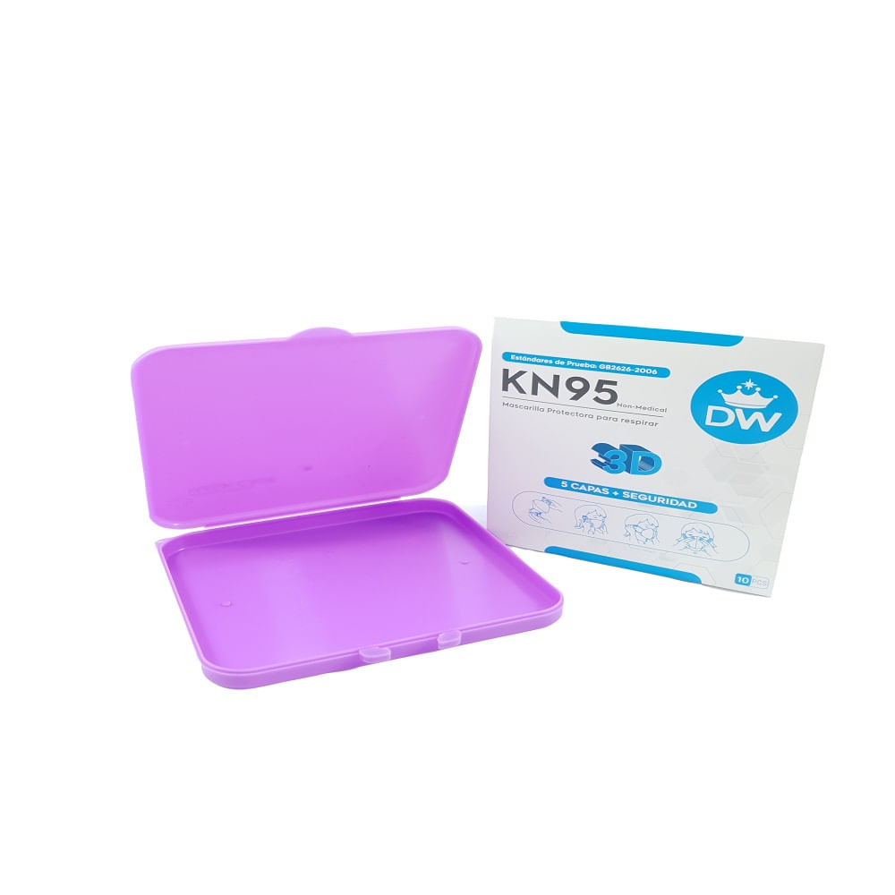Combo Mascarilla Kn95 x 10 Und + Porta Mascarilla