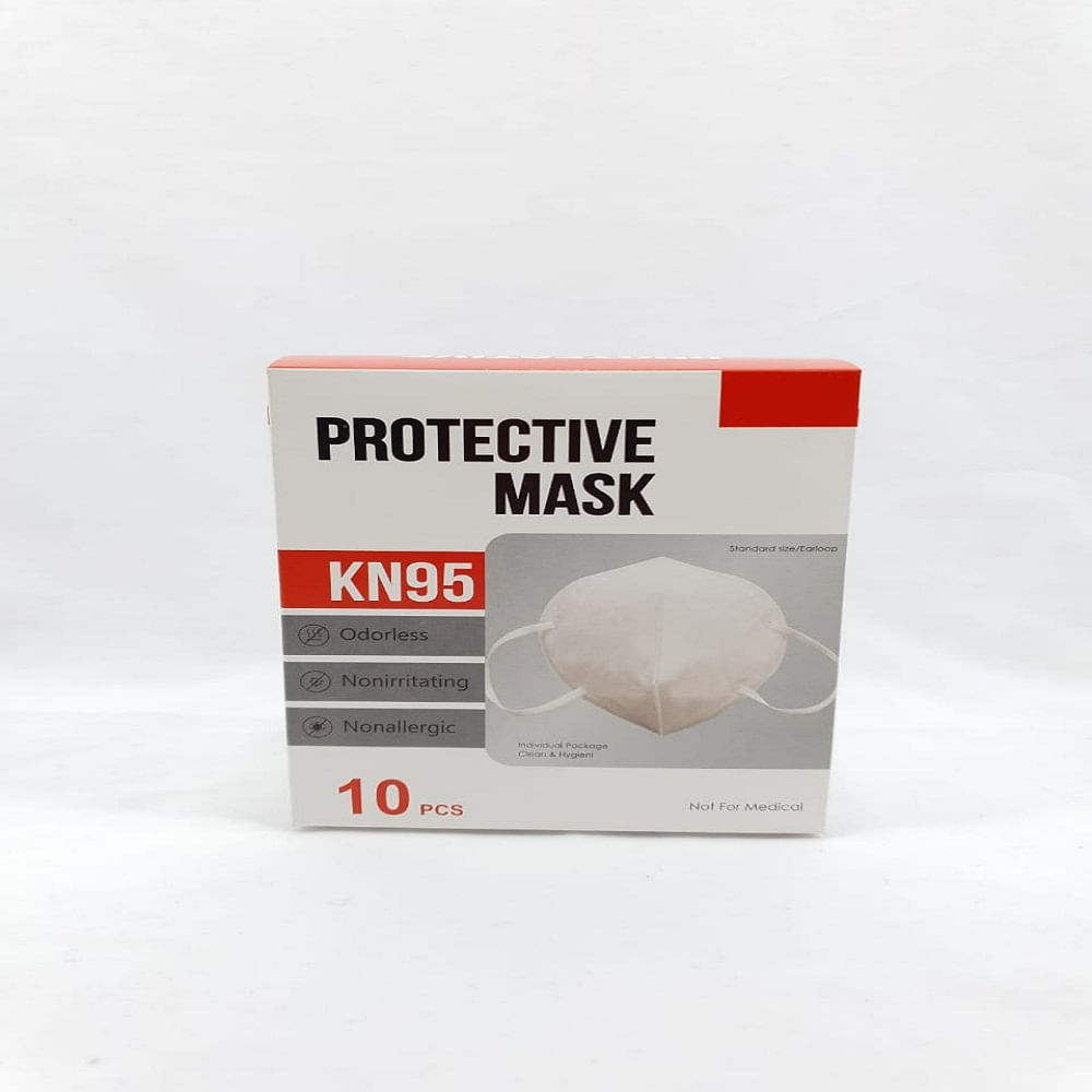 Mascarilla Kn95 FFP2 5 Capas Color Negro por 10 Und