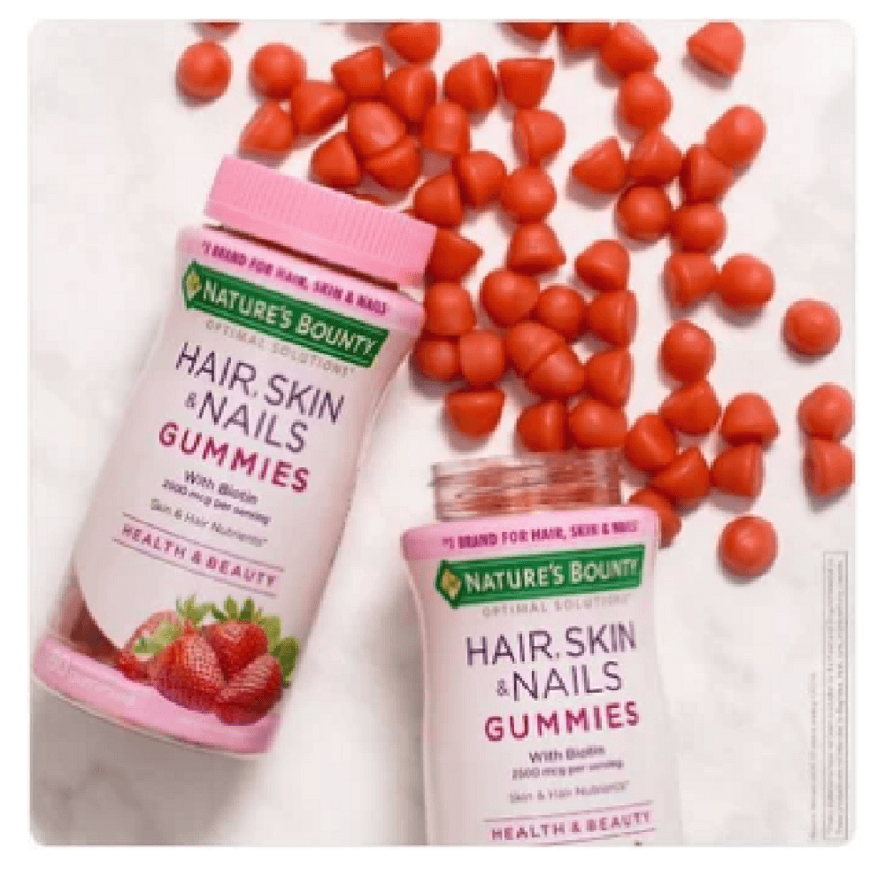 Crecimiento de Cabello y Uñas Natures Bounty 2500 Mcg