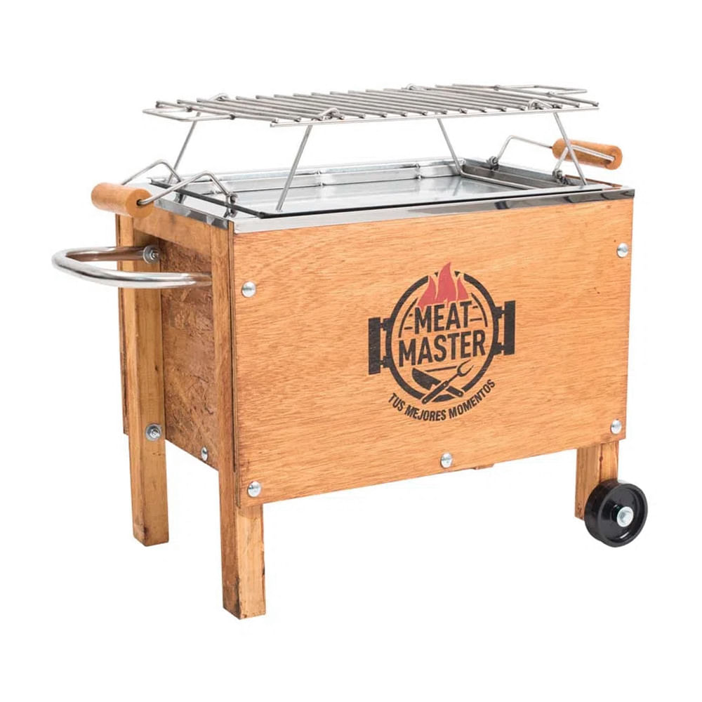 Caja China Meat Master Inoxidable Chica con Parrilla de Varillas Inoxidable