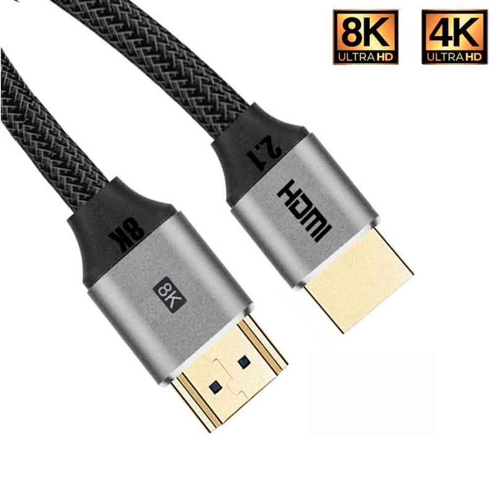 Cable HDMI 2.1 8K 60Hz - 4K 120Hz HDR 48Gbps 1.5m PS5, PS4, Xbox - Promart