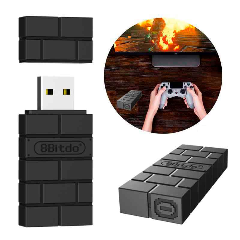 Adaptador 8Bitdo Inalámbrico Bluetooth Negro