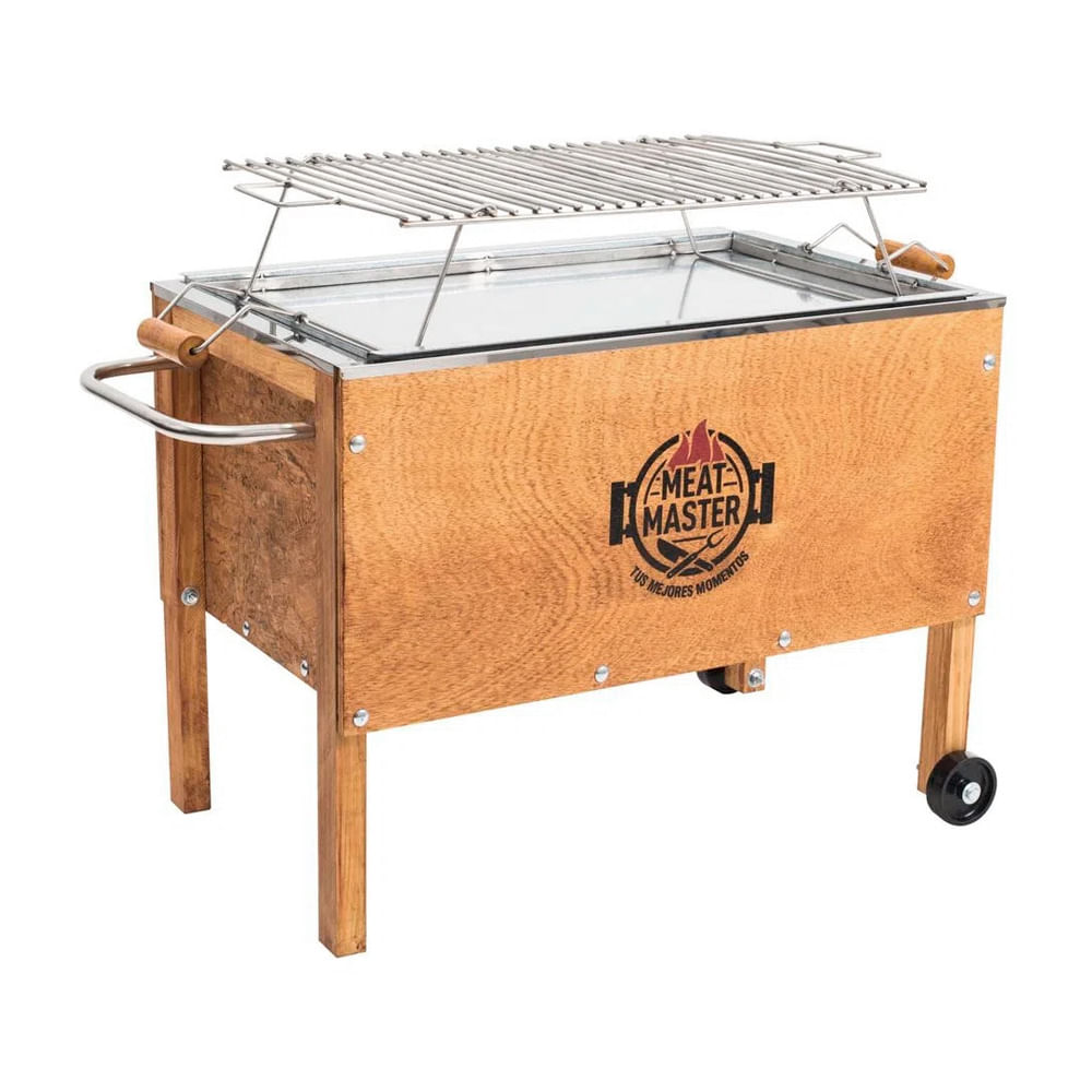 Caja China Meat Master Inoxidable Mediana con Parrilla de Varillas Inoxidable