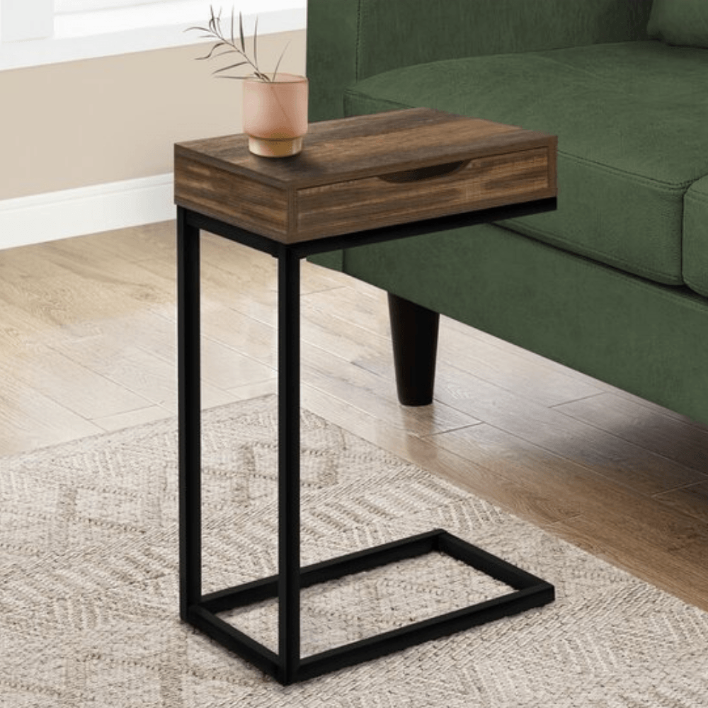 Mesa Auxiliar Industrial Céline Color Nogal