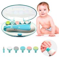 Kit de Cortaúñas Portátil Seguros para Bebes-Celeste