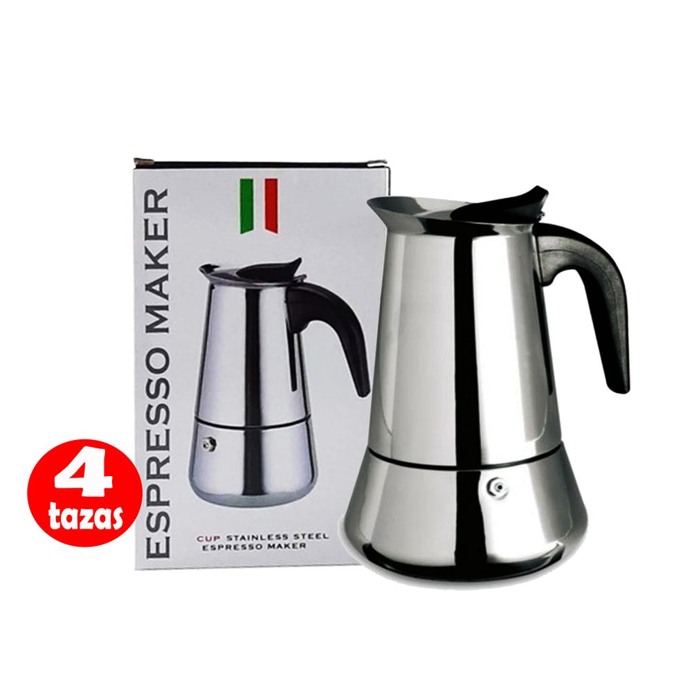 Cafetera Italiana 6 Tazas acero inoxidable espresso Maker