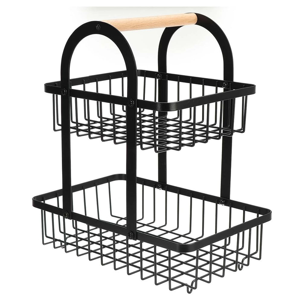 Cesta de Almacenamiento de Frutas y Verduras de 2 Niveles