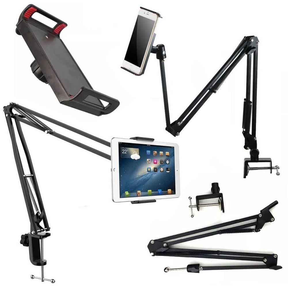 Comprar Soporte para tableta de brazo largo OUTMIX de 360 ​​grados para  tableta de 4 a 11 pulgadas, soporte para teléfono inteligente, cama,  escritorio, soporte para iPad
