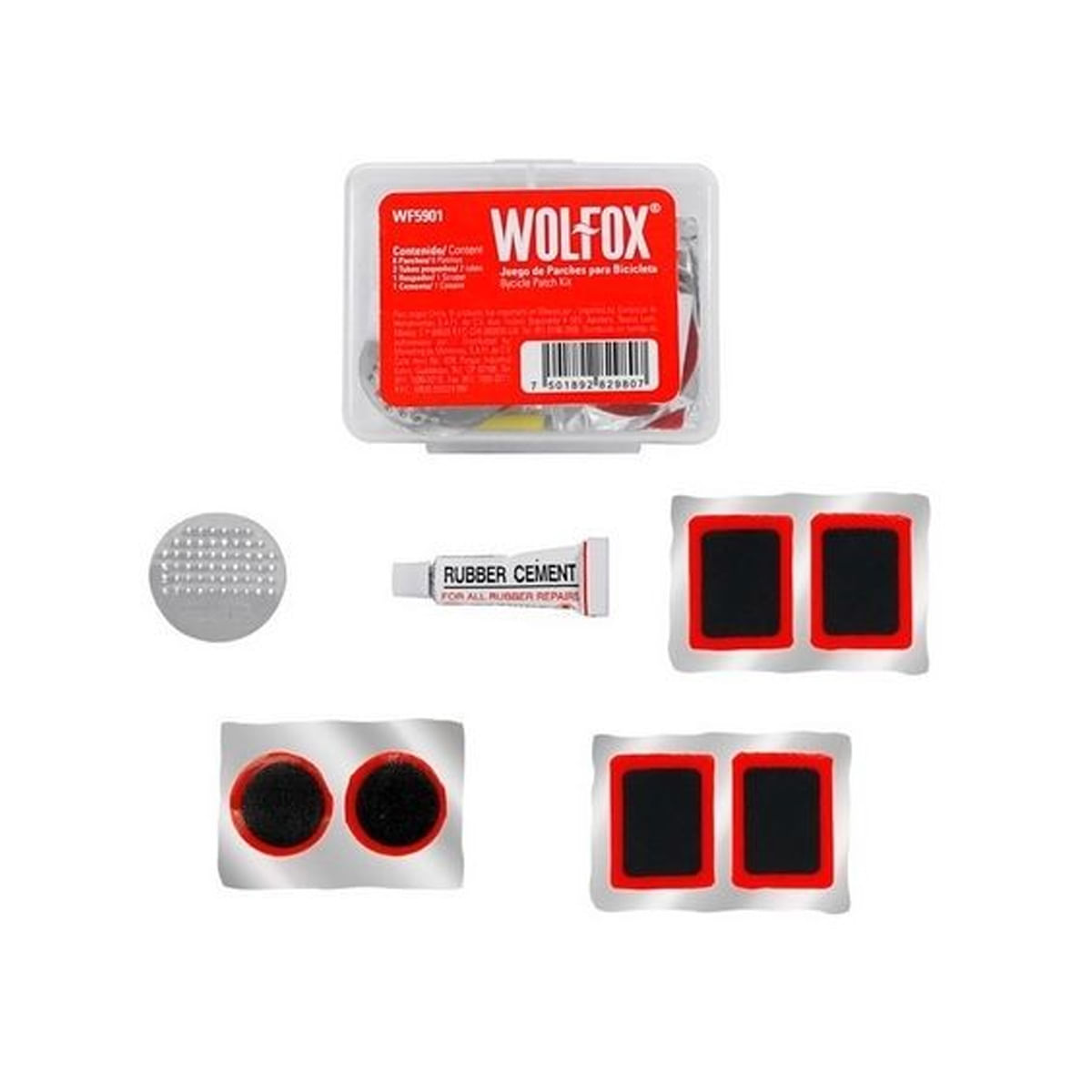 Juego de Parches para Bicicleta Empaque: 10 pzs - Wolfox WF5901