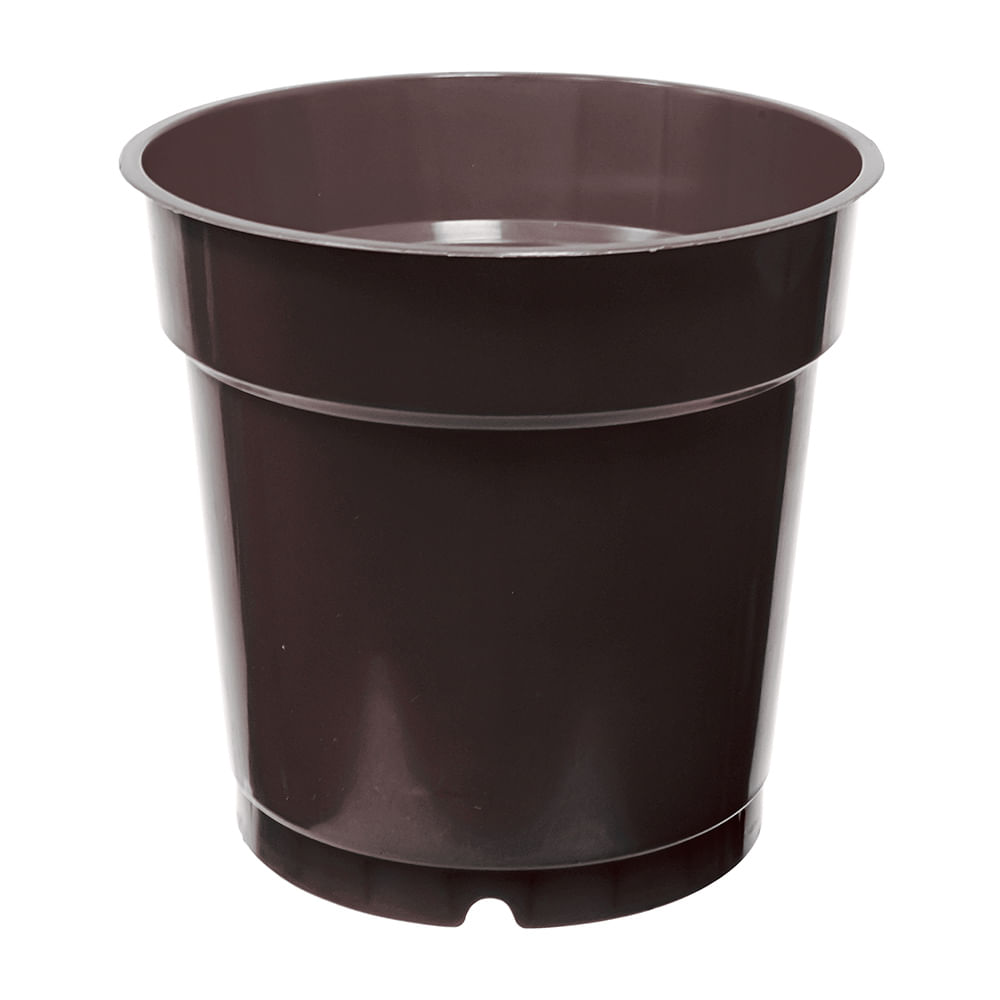 Maceta Cilíndrica Plástica Naranja Reyplast Comercial #15