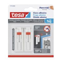 Clavo adhesivo ajustable para pared 1kg x 2 unidades Tesa