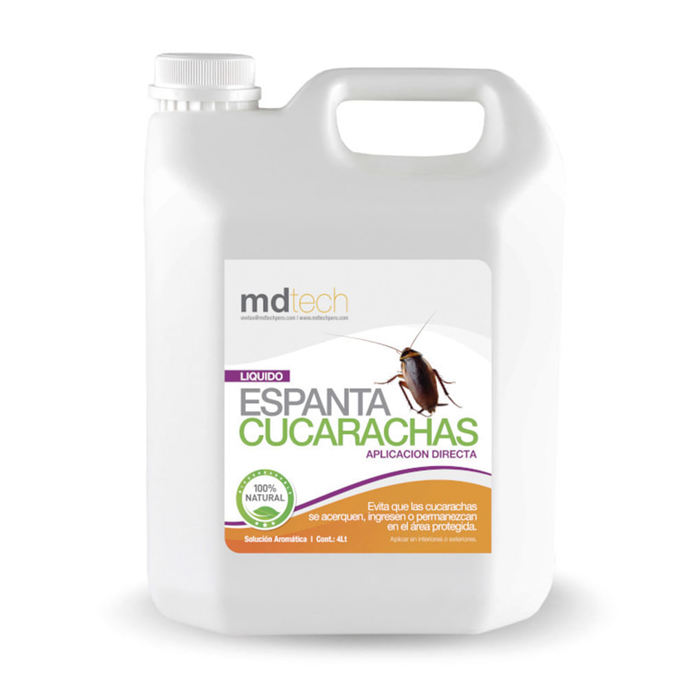 Líquido espanta Cucarachas 4 litros Mdtech