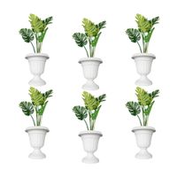 Maceta Tipo Copa Ferticorp Blanco de Plástico de 15.5x26 cm
