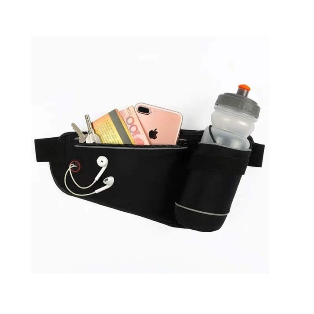 Canguro Deportivo Porta Celular y Porta Tomatodo Riñonera compresión ajustable