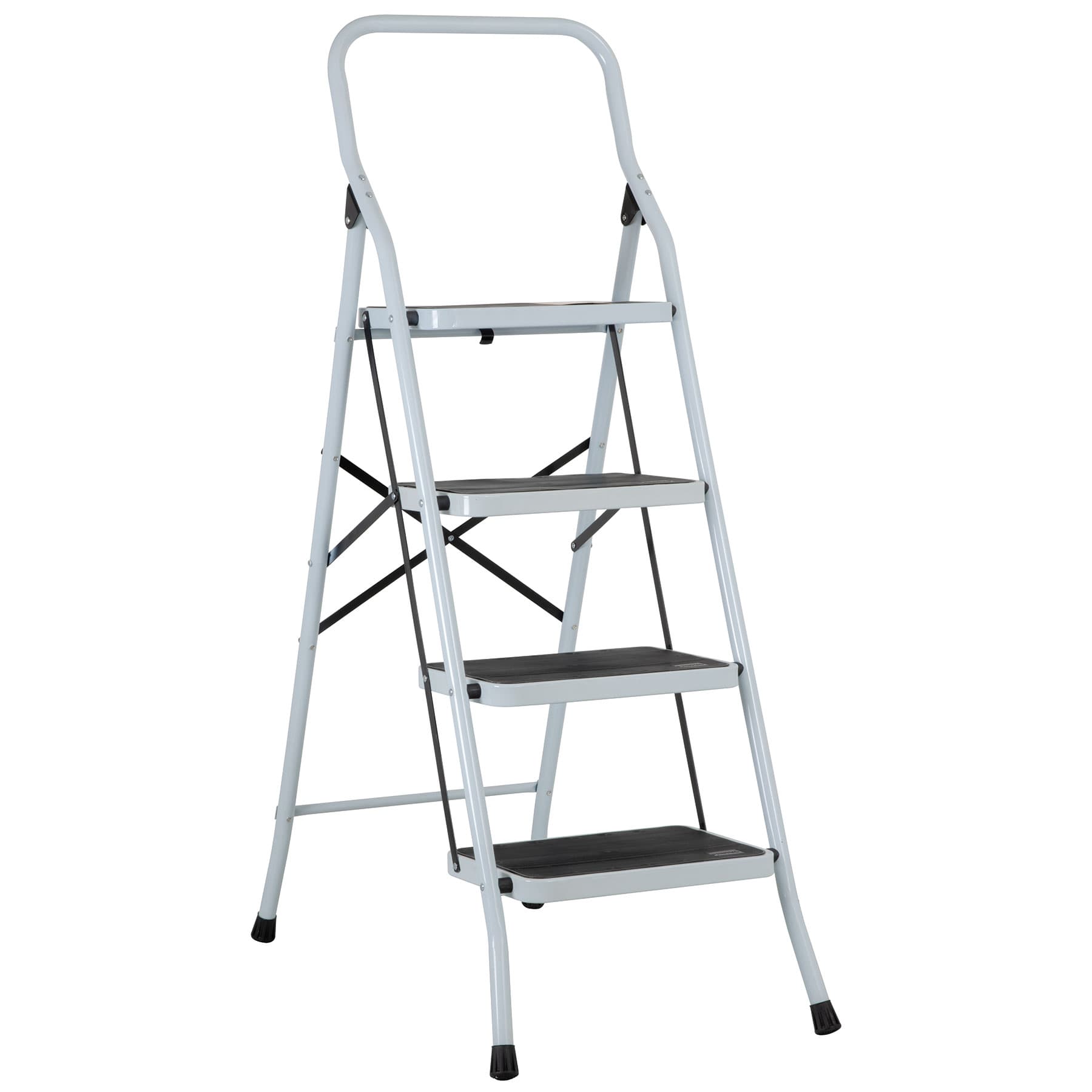 Escalera Tubular Plegable 4 Peldaños Pretul Cod. 24122