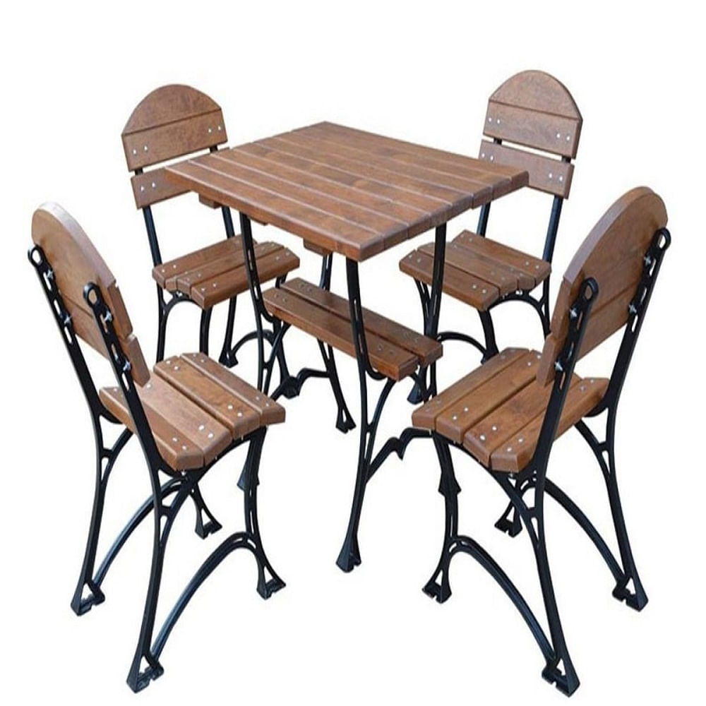 Mesa DMuebles Napoles + 4 Sillas de Jardín