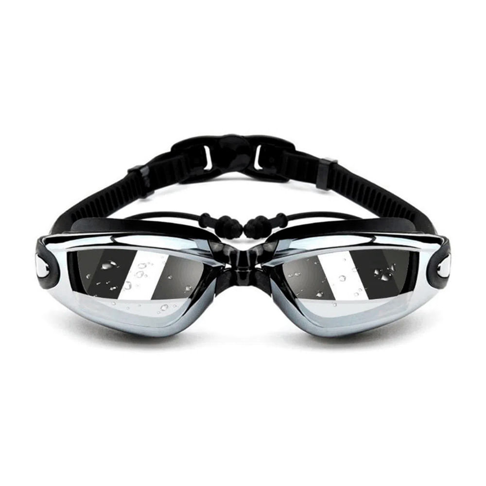 Lentes Natación Full HD + Protección UV Negro
