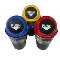 Mini Tacho Basurero para Interior de Auto Camioneta Portátil Amarillo