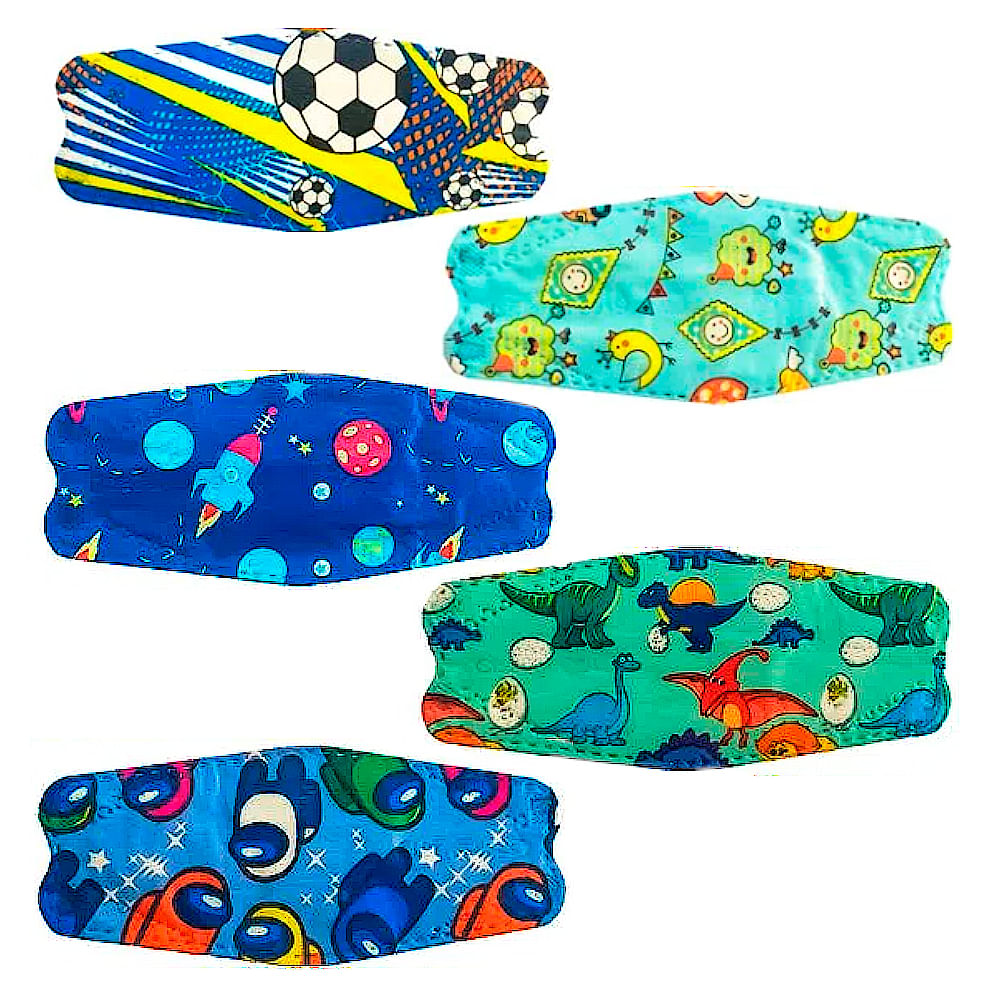 Mascarilla Fish Shape x40 unidades Diseño Aleatorio Infantil