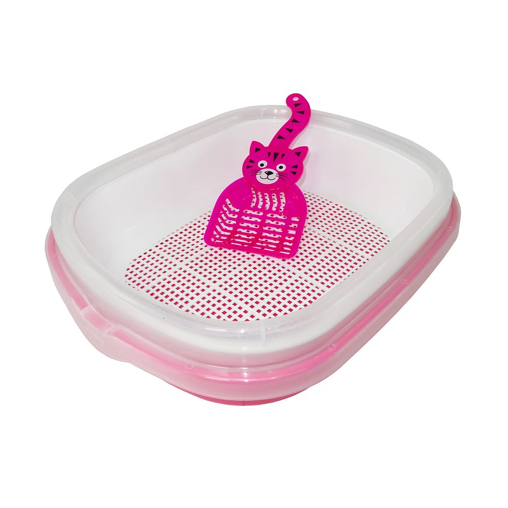 Bandeja Sanitaria Arenero Para Gatos Con Rejilla Bandeja Arenero