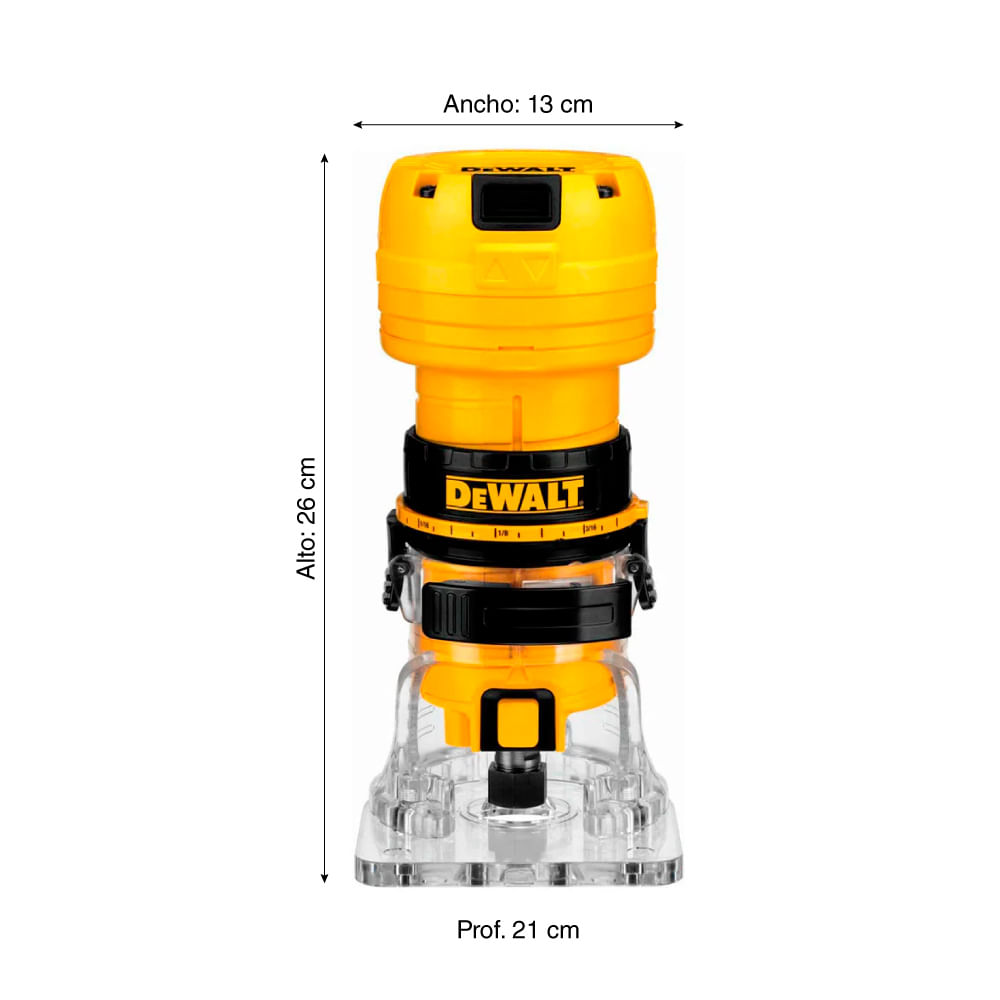 Perfiladora/Ruteadora DWE6000-B2 500W Dewalt - Promart