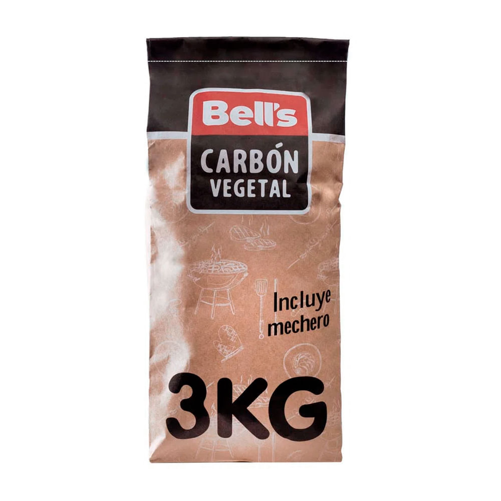 Carbón Vegetal BELL'S Bolsa 3Kg