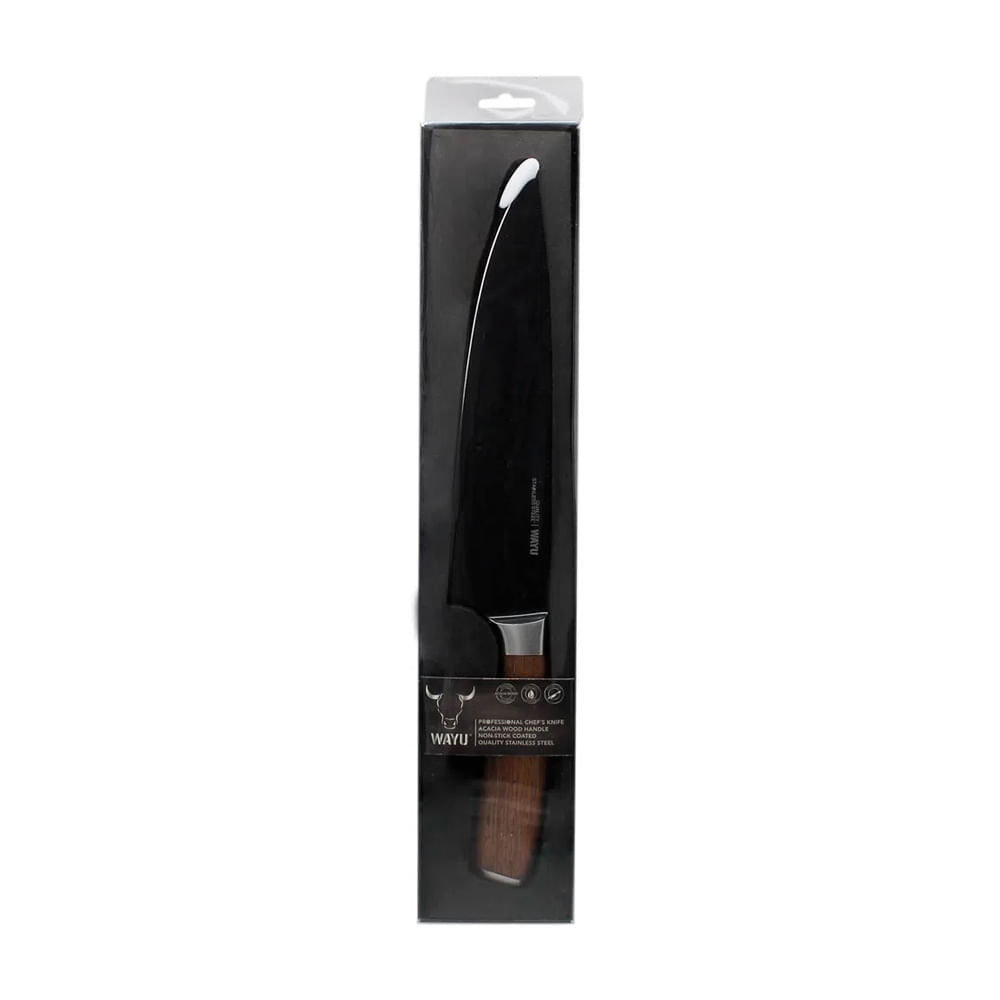 Cuchillo WAYU Parrillero Madera y Negro
