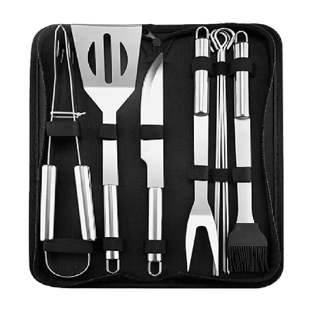 Set de Utensilios BBQ con Funda Protectora