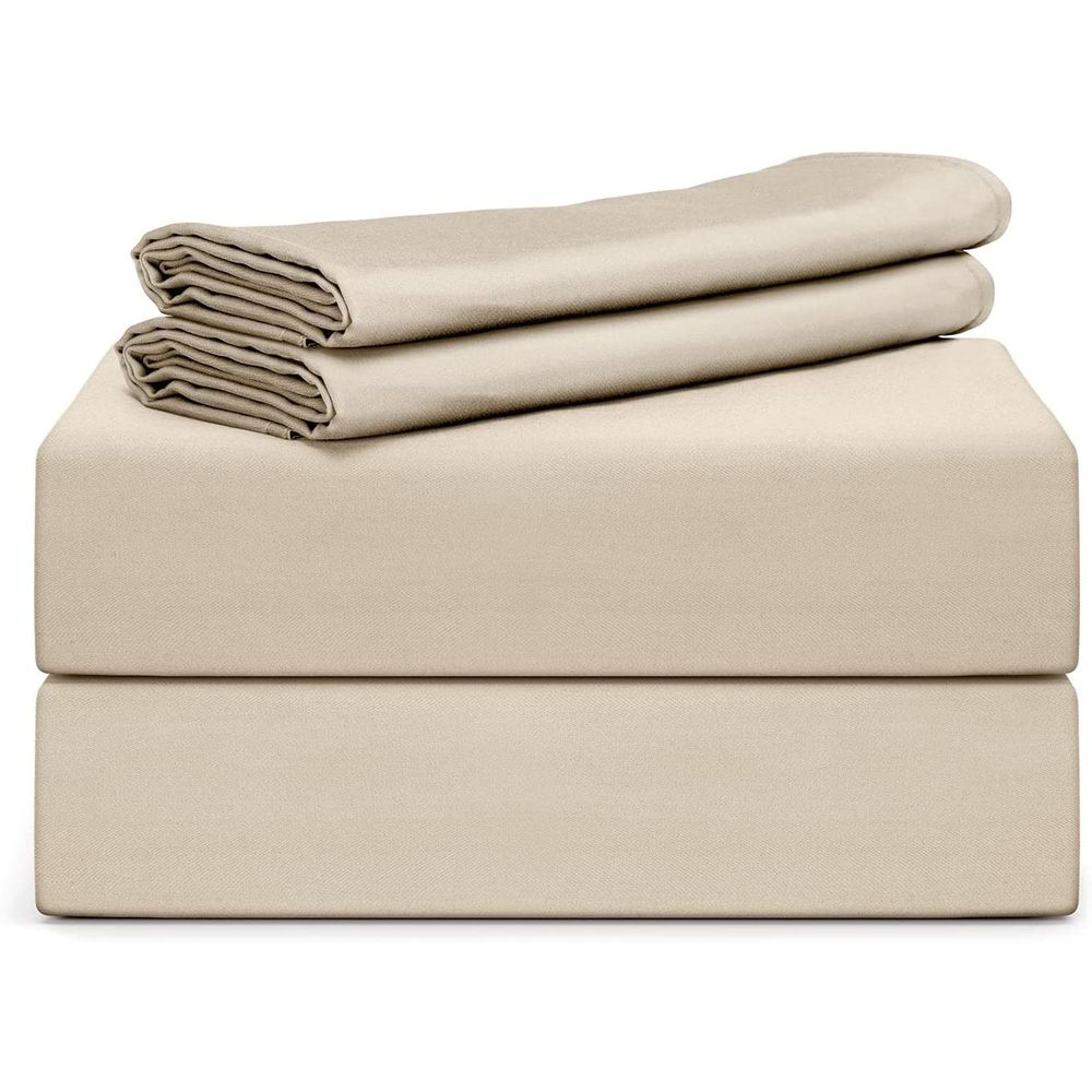 Sábanas de Seda Queen Beige - Promart