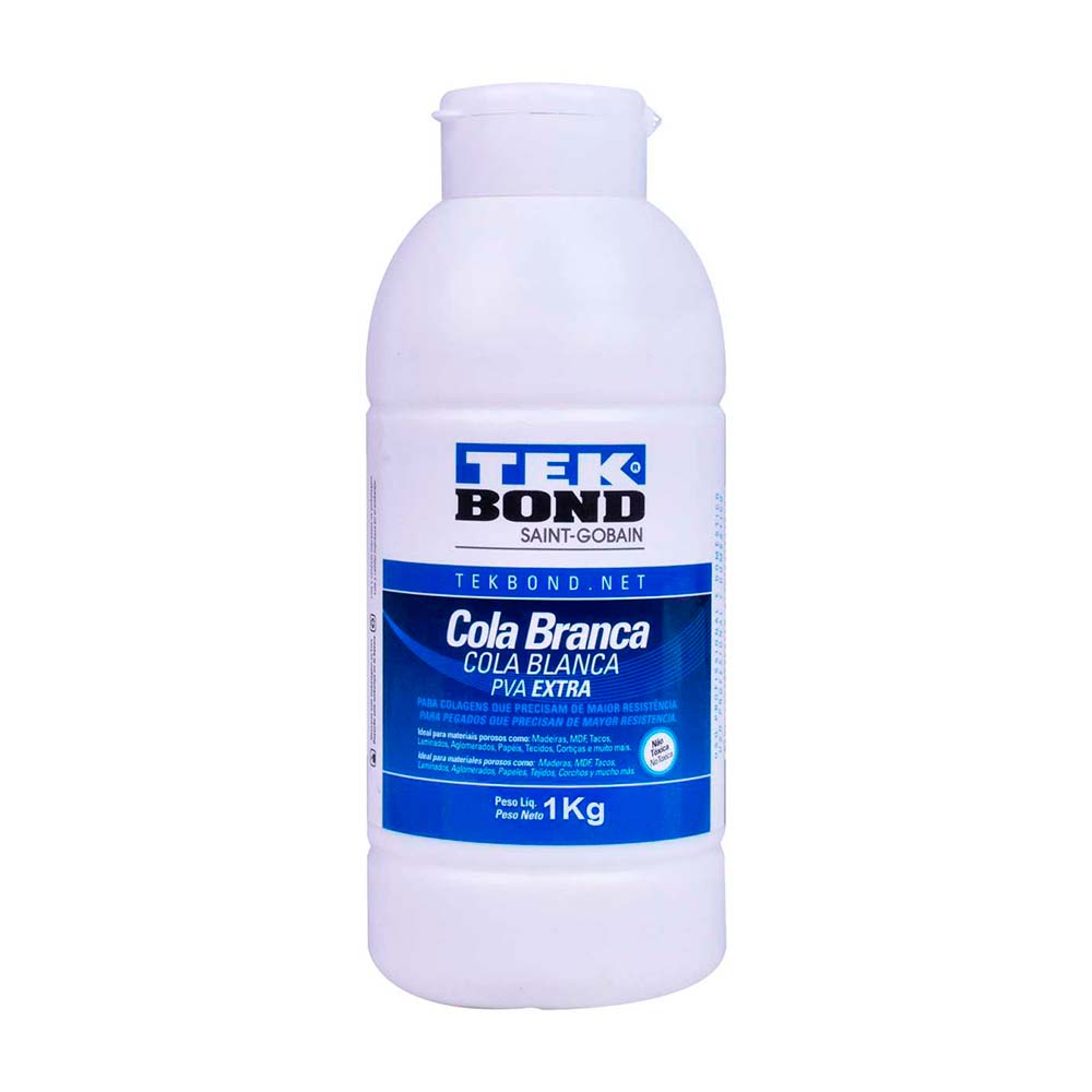 Cola vinílica Pva Extra Blanco 1000gr Tekbond