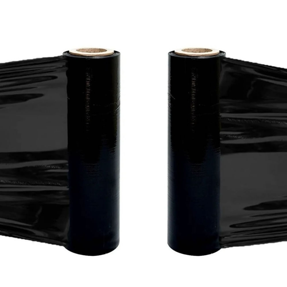 Stretch Film Negro 20'' x 20 micras 2 Rollos Promart Promart
