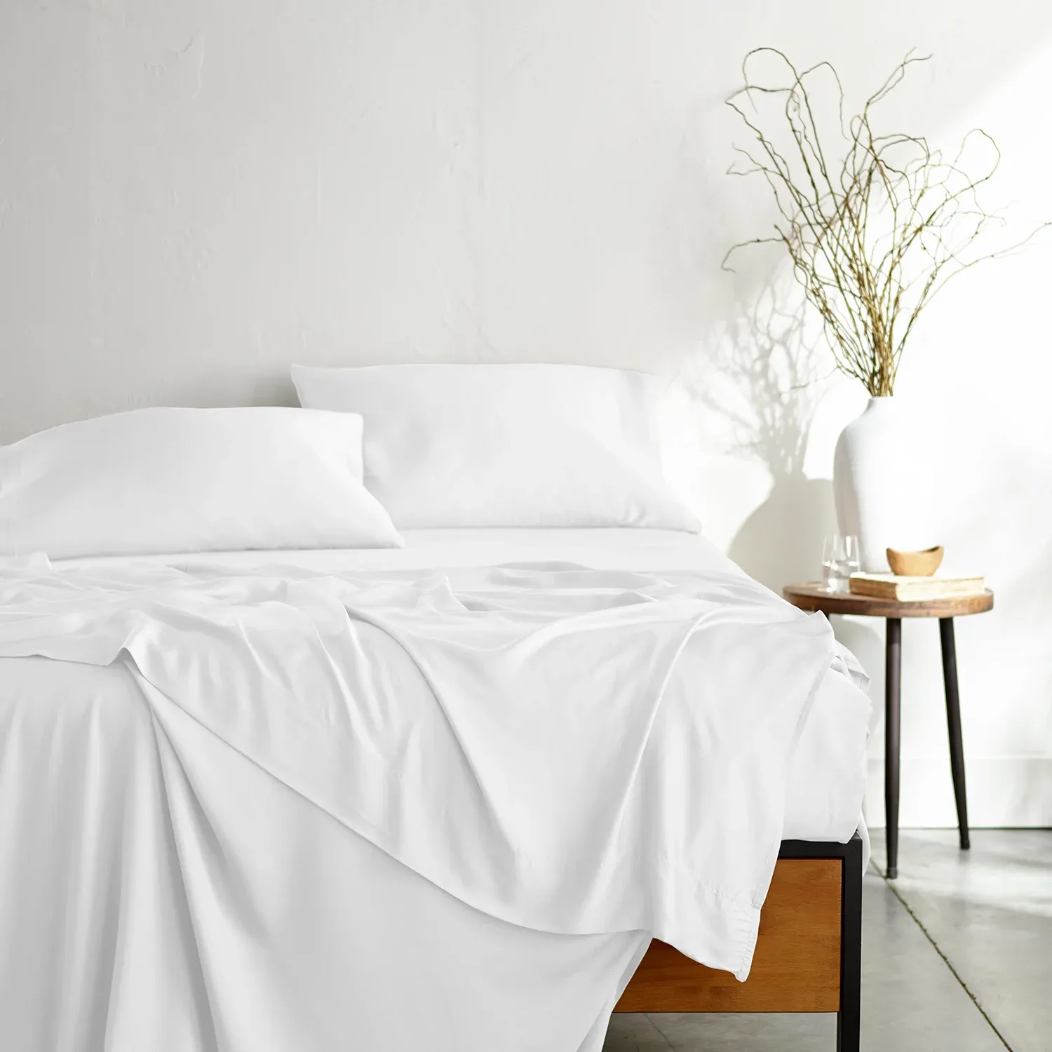 Set Sábanas 1800 Hilos King Home Brands Blanco