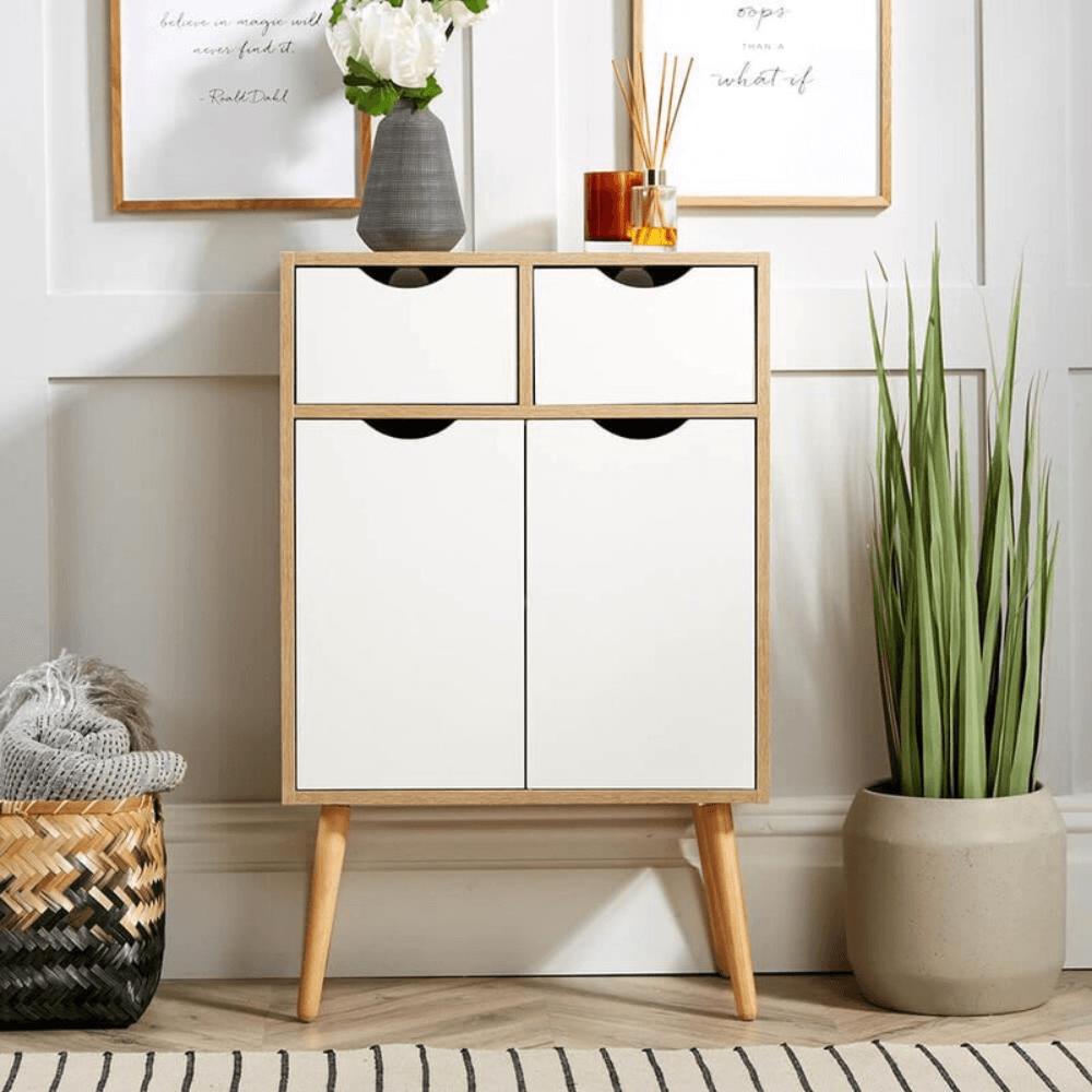 Aparador Vintage Moana Duna y Blanco