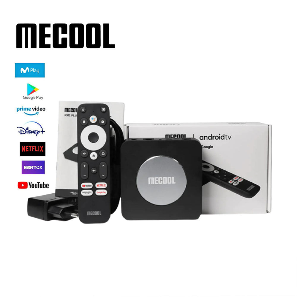 TV Box Mecool KM2 Plus con Android 11 Compatible con LG, Samsung, etc