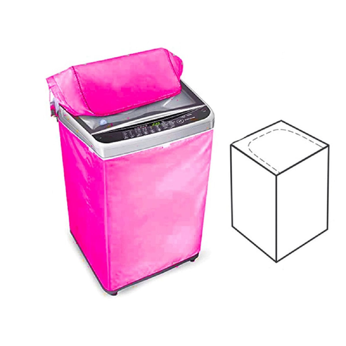 Funda para lavadora de 10 A 16 Kg Color Aleatorio