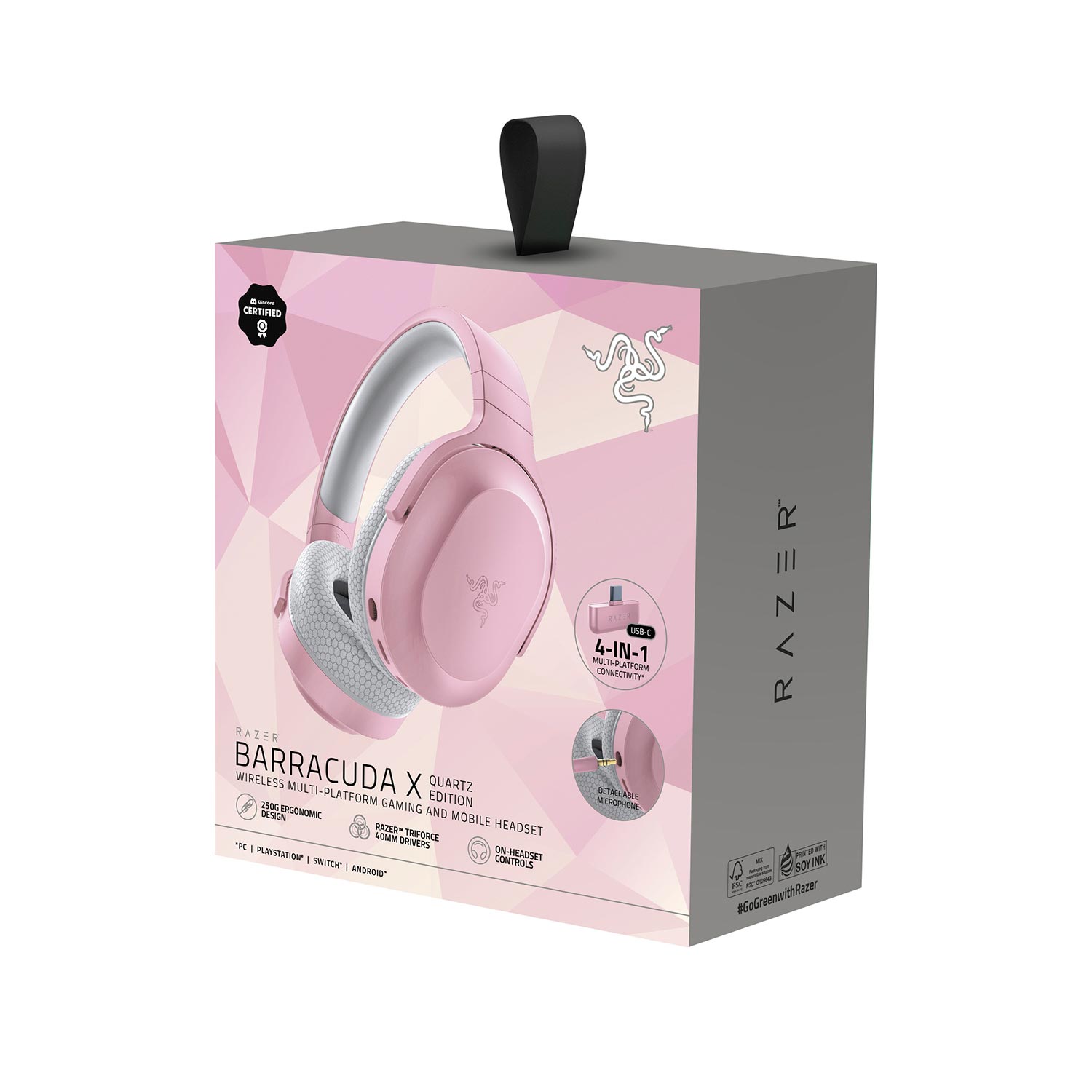 Audifono Gamer C/Microf Razer Barracuda X Wireless 7.1 Quartz Pink