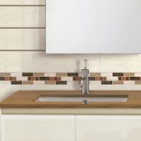 Listelo Cerámico Ébano Kantu Blanco Mate de 39.5 cm
