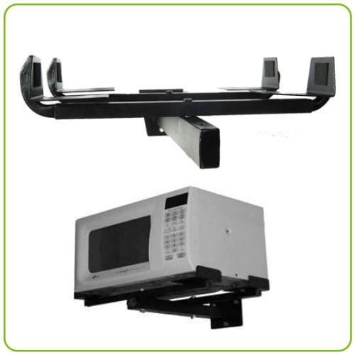 Rack para Microondas o Parlante Negro Regulable
