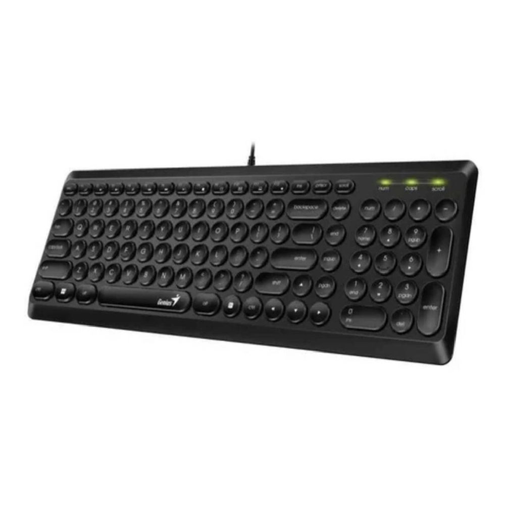 Teclado Genius Slimstar Q200 Usb Multimedia Black 31310020401 Promart