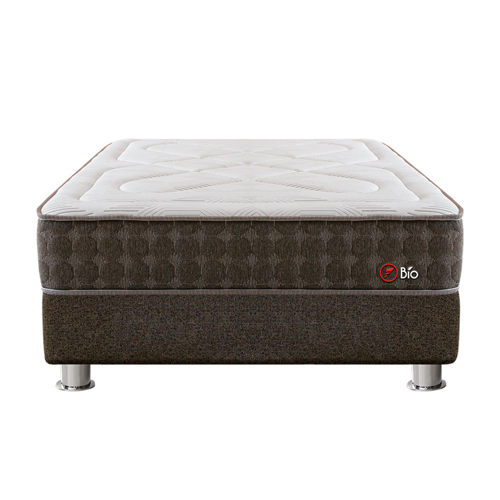Cama Box Tarima FORLI Bio Queen + 2 Almohadas + Protector