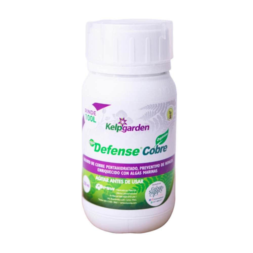 Fungicida cobre orgánico 250ml Green Supply