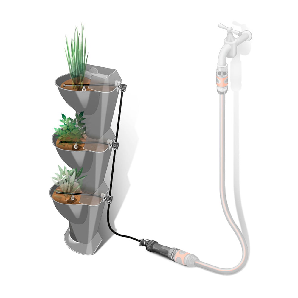 Set de riego de esquina Grifo Gardena