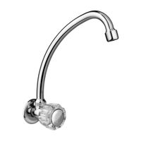 Llave de Pared Giratoria Aruba Italgrif Cromada de Bronce