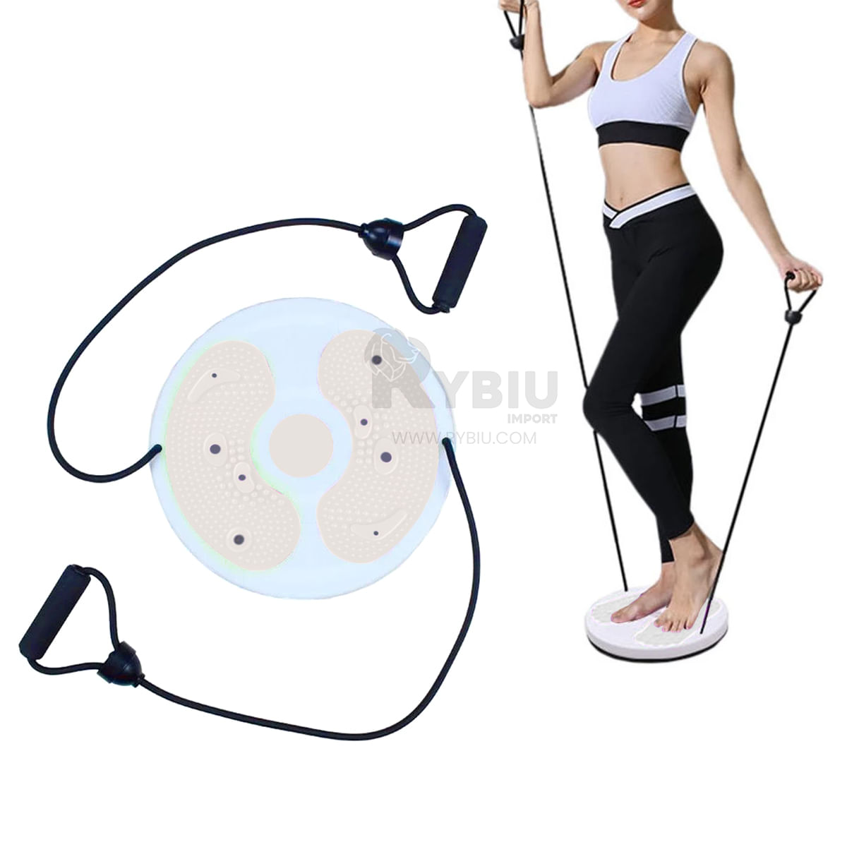 Disco con Ligas Moldear Cintura Blanco