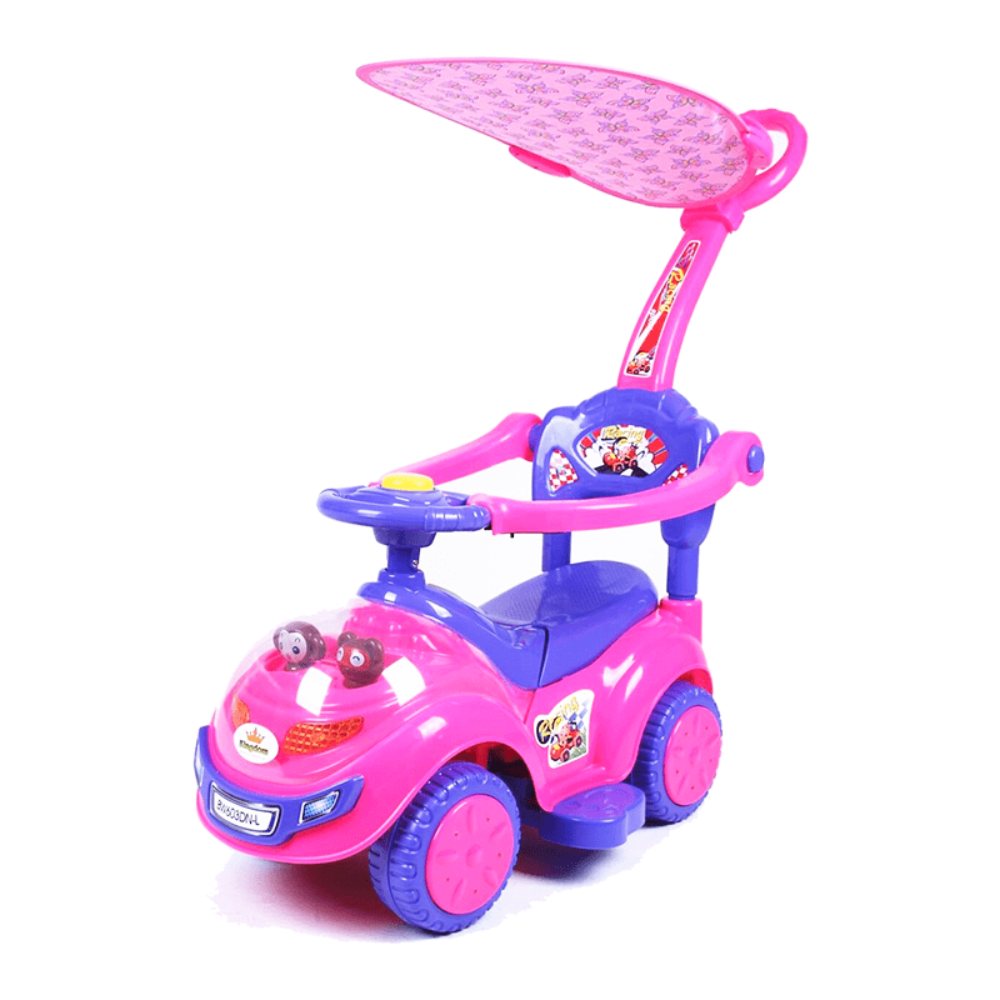 Carrito Buggie Infantil Musical Toldo Pink