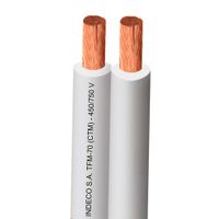 Carrete Mellizo Ctm 70c Cu 2x16awg 750v Blanco - Venta por metro lineal Indeco