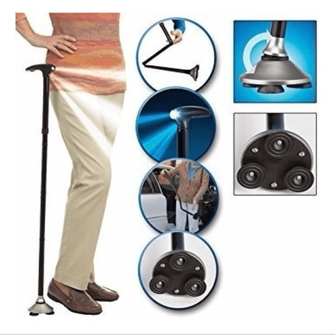 Bastón Plegable con Luz