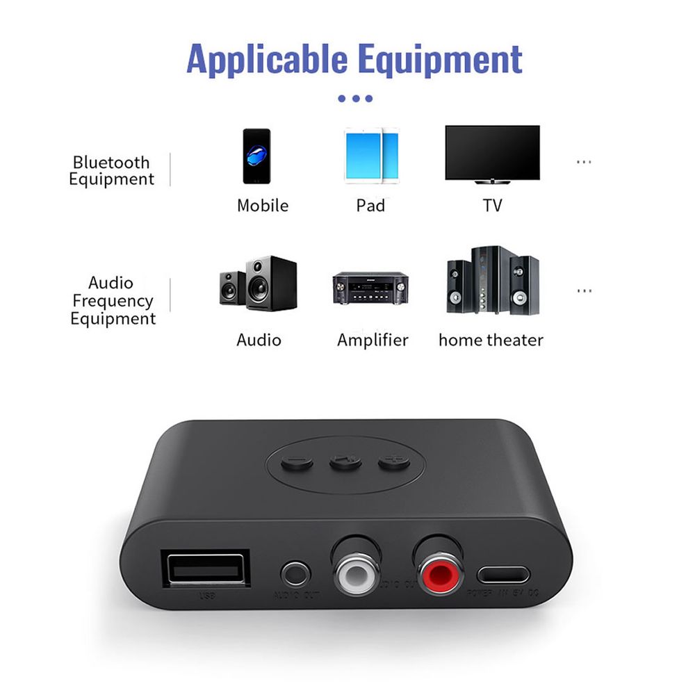 sinsonte igualdad Pensativo Receptor de Audio con Bluetooth 5.0 Adaptador Inalámbrico Negro - Promart
