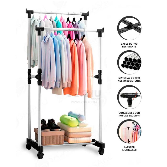 Colgadores Percheros Tipo Industrial Perchero Niveles Para Ropa