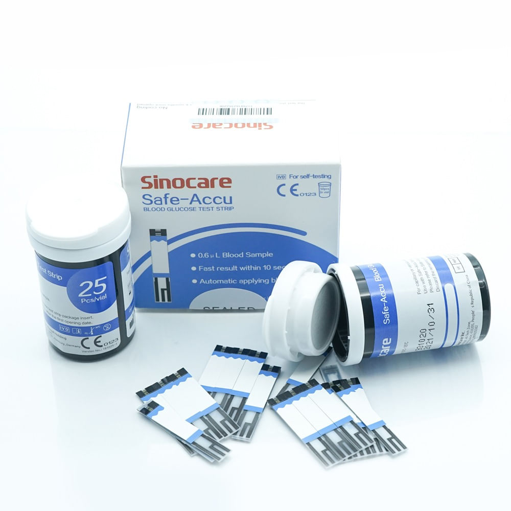 Tira Reactiva para Glucosa Safe Accu Caja 50 Un